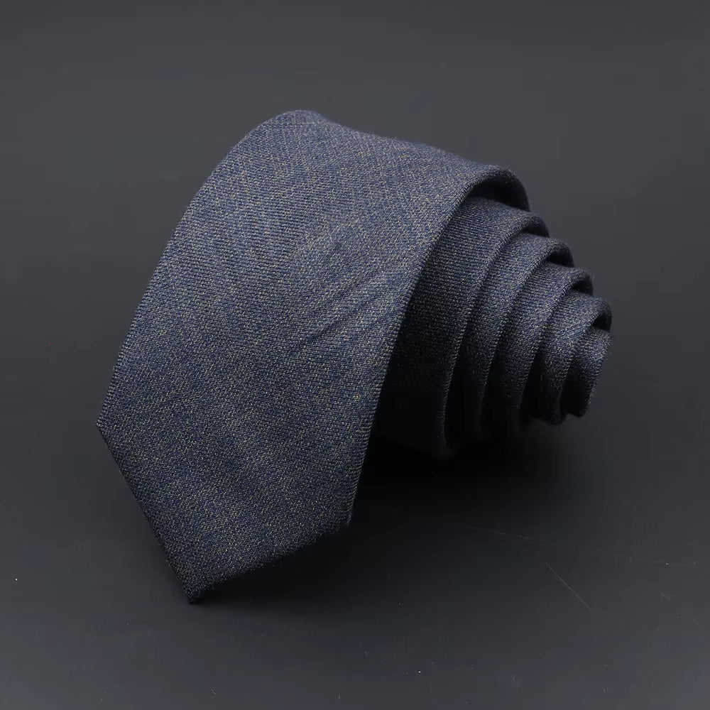 Mens Ties Classic Jacquard Striped Plaid Necktie 6Cm Skinny Neckties Polyester Narrow Collar Suit Shirt Tie Accessories Gift