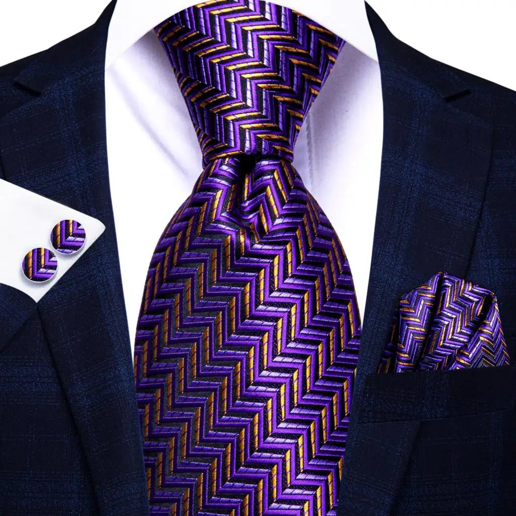 Blue Business Solid 100% Silk Men'S Tie Necktie 8.5Cm Ties for Men Formal Luxury Wedding High Quality Gravata