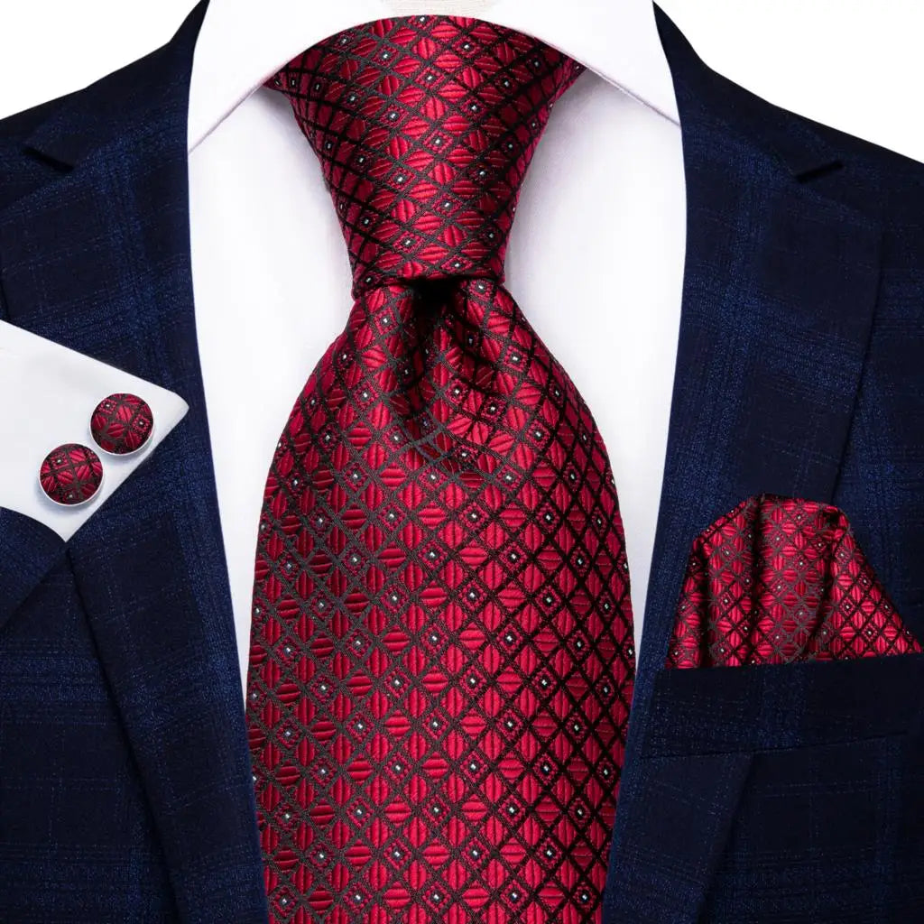 Blue Business Solid 100% Silk Men'S Tie Necktie 8.5Cm Ties for Men Formal Luxury Wedding High Quality Gravata