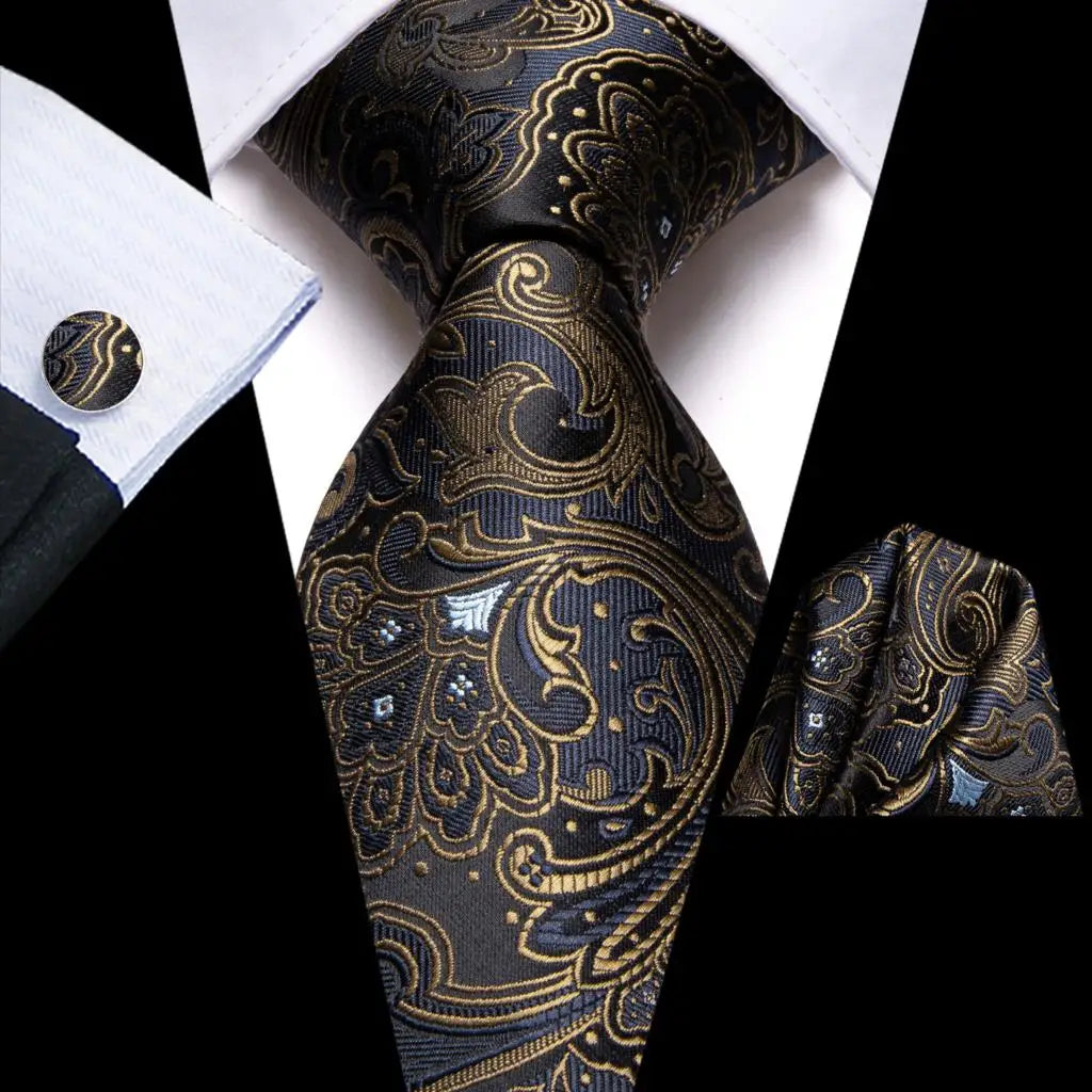 Blue Business Solid 100% Silk Men'S Tie Necktie 8.5Cm Ties for Men Formal Luxury Wedding High Quality Gravata