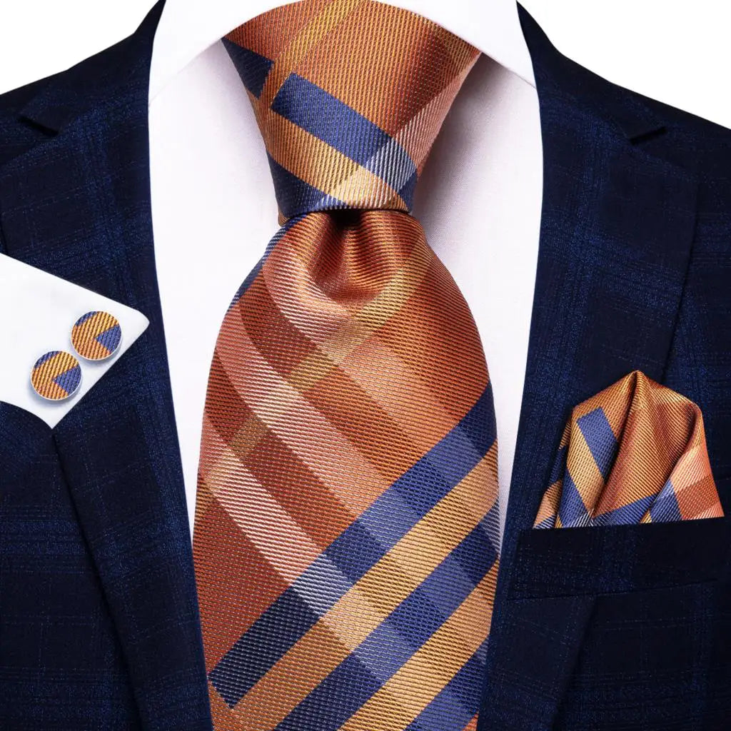 Blue Business Solid 100% Silk Men'S Tie Necktie 8.5Cm Ties for Men Formal Luxury Wedding High Quality Gravata