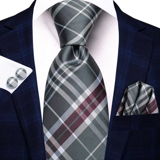Blue Business Solid 100% Silk Men'S Tie Necktie 8.5Cm Ties for Men Formal Luxury Wedding High Quality Gravata