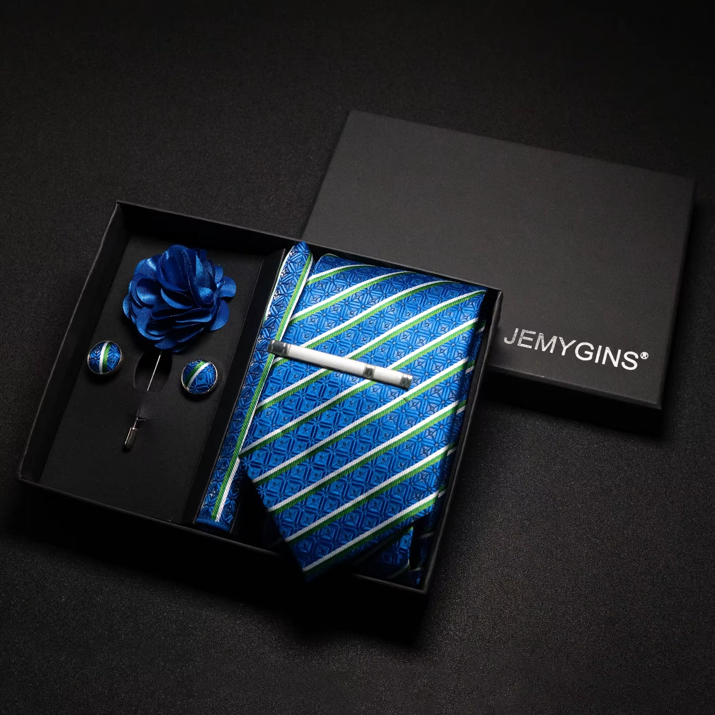 Wine Red Men Tie Paisley Silk Tie Pocket Square Cufflink Luxury Gift Box Set Wedding Gravat Accessories Neck Tie for Men