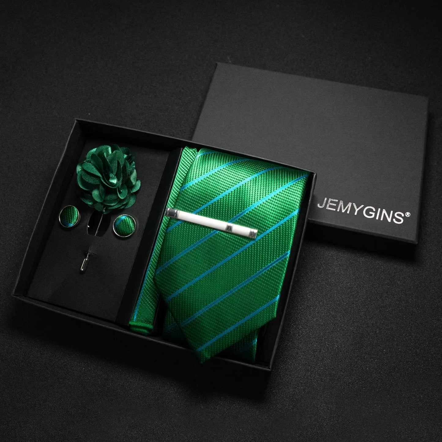 Wine Red Men Tie Paisley Silk Tie Pocket Square Cufflink Luxury Gift Box Set Wedding Gravat Accessories Neck Tie for Men