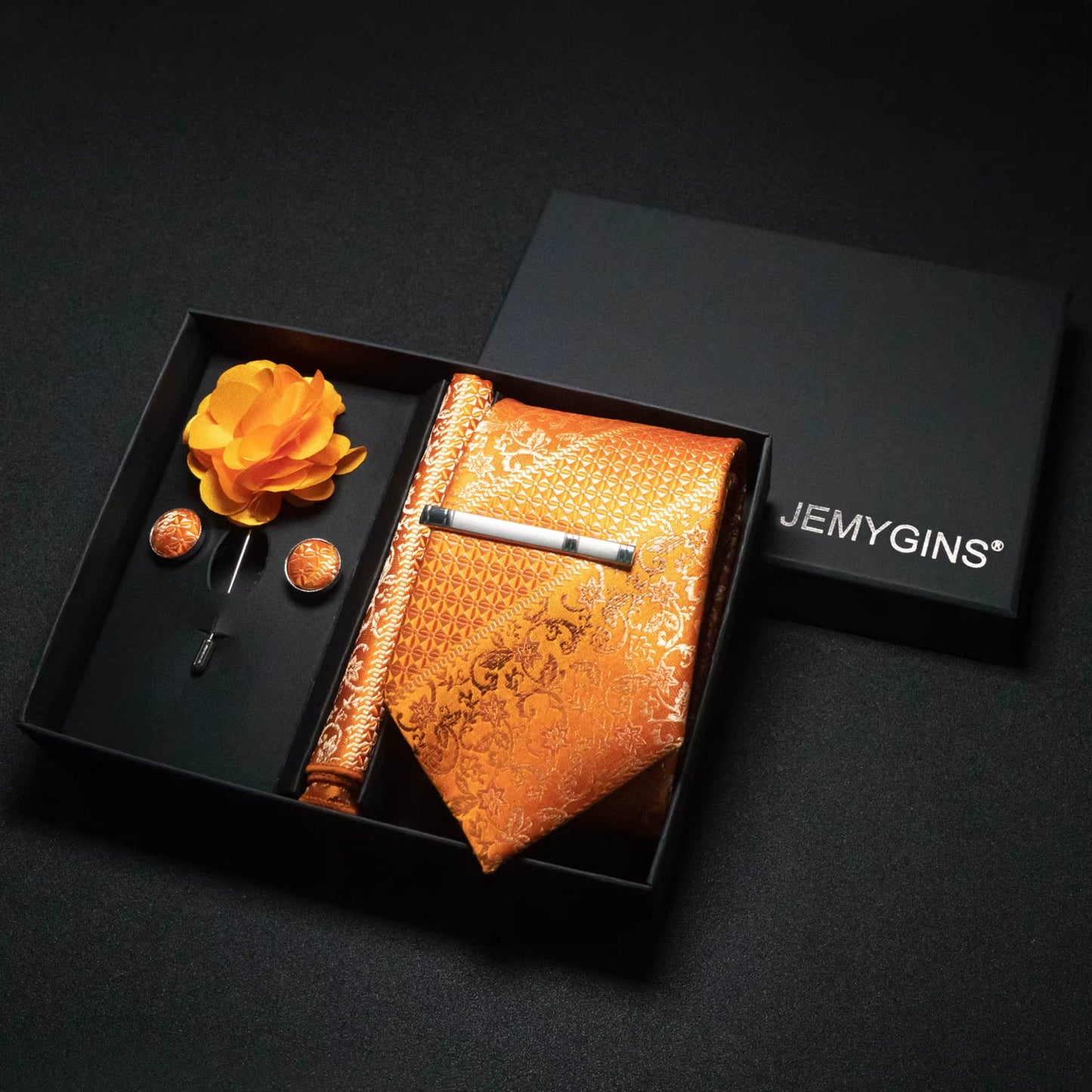 Wine Red Men Tie Paisley Silk Tie Pocket Square Cufflink Luxury Gift Box Set Wedding Gravat Accessories Neck Tie for Men